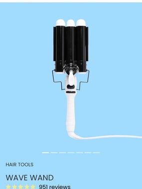White & Black Triple Barrel Wave Wand - BondiBoost